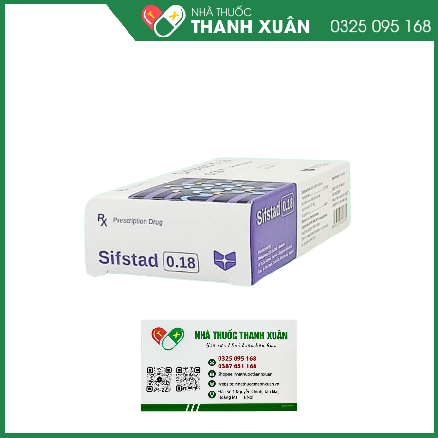 Sifstad 0.18 điều trị Parkinson, hội chứng chân không yên